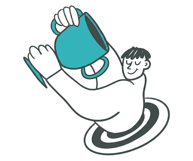 Full time professionals illustration